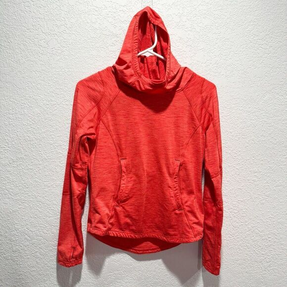 Obermeyer Girls Cora FLC Hoodie Girls Large Long Sleeve Coral Base Layer Ski - Picture 1 of 12